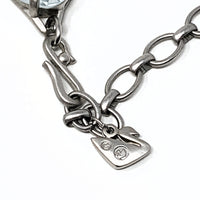 Swarovski Chunky Aqua Crystal Necklace
