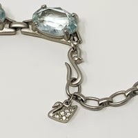 Swarovski Chunky Aqua Crystal Necklace