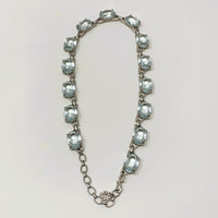 Swarovski Chunky Aqua Crystal Necklace