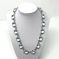 Swarovski Chunky Aqua Crystal Necklace
