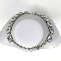 Swarovski Chunky Aqua Crystal Necklace