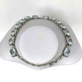 Swarovski Chunky Aqua Crystal Necklace