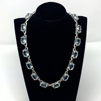 Swarovski Chunky Aqua Crystal Necklace