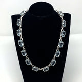 Swarovski Chunky Aqua Crystal Necklace