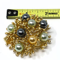 Christian Dior Grosse 1968 Imitation Pearl Brooch