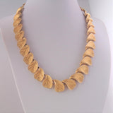 Coro Francois Gold Leaf Choker Necklace and Bracelet